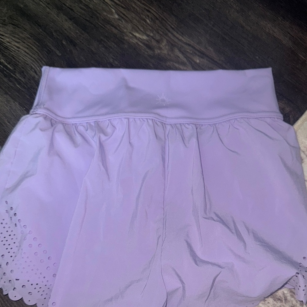 Lavender Scalloped Aerie Shorts - Picture 3 of 3